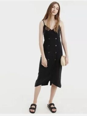 NWT J.Crew Gwyneth V-Neck Slip Dress in Cupro Blend Size 8
